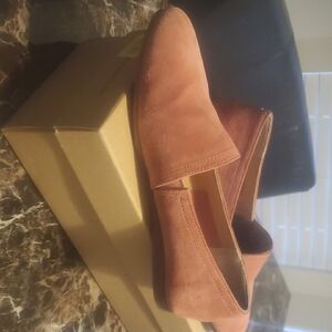 Lucky Brand Terracotta Suede Flats
